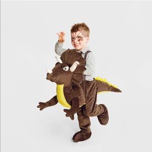 Triceratops dinosaur plush costume